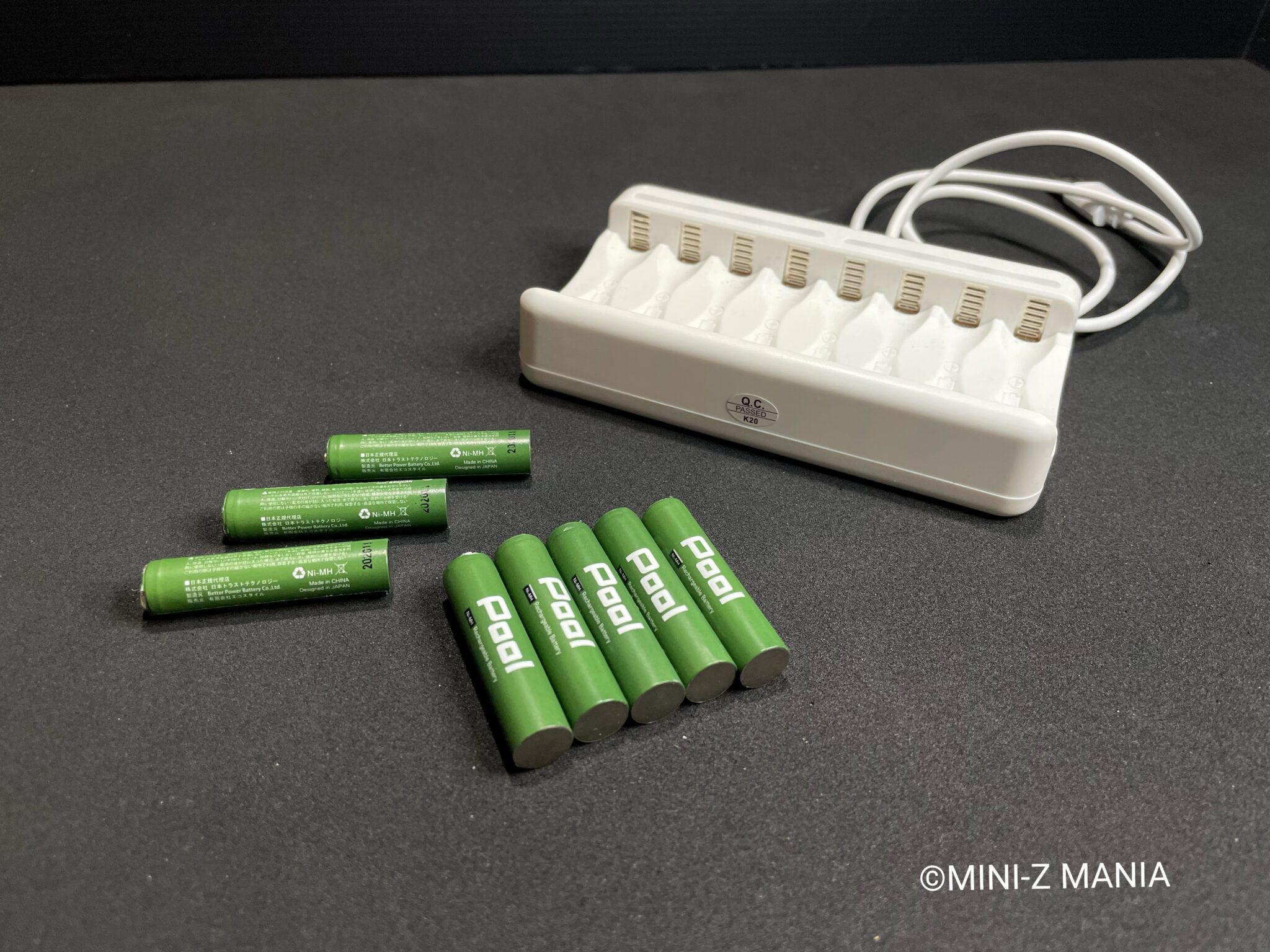 ミニッツRWD最初に購入した単4型充電器・充電池｜MINI-Z MANIA